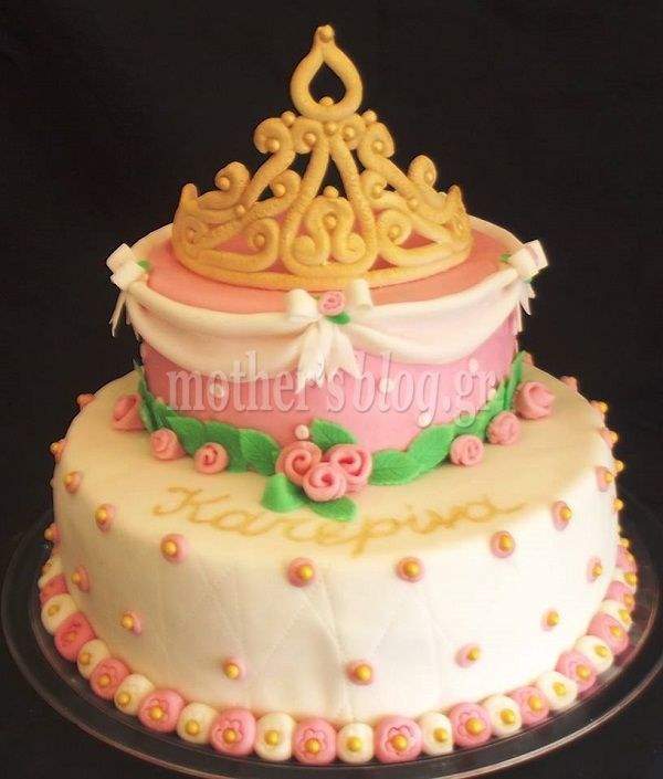 My cakes - My Hobby: Φτιάχνουμε την πιο γλυκιά τιάρα για τη τούρτα της μικρής μας πριγκίπισσας!