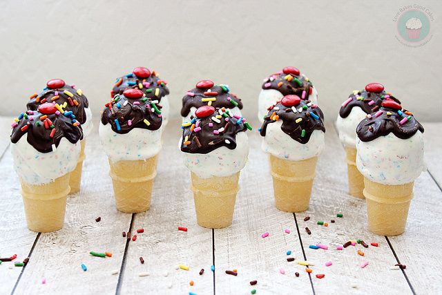 Cake pops σαν παγωτό (εικόνες & βίντεο)