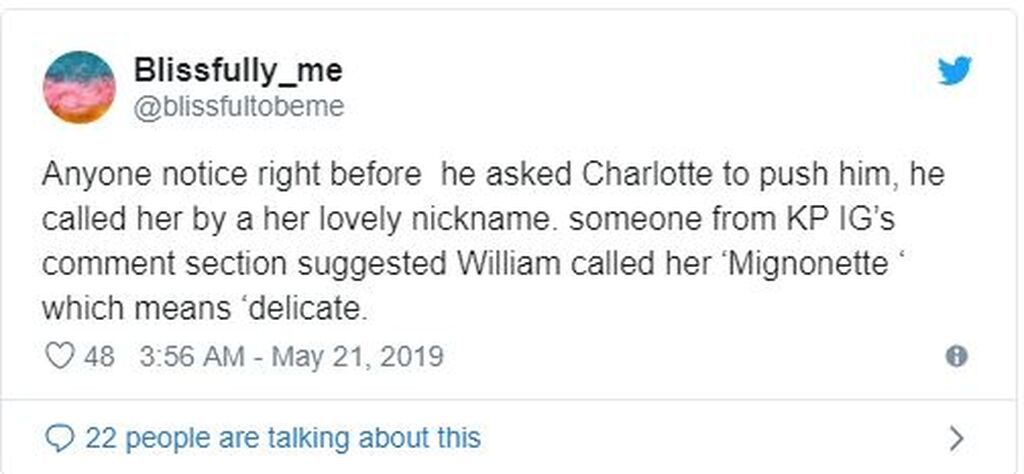 Από τη στιγμή που η Charlotte ανταποκρίθηκε μόλις άκουσε αυτό το όνομα, οι θαυμαστές της βεβαιώθηκαν ότι πρόκειται για το παρατσούκλι της