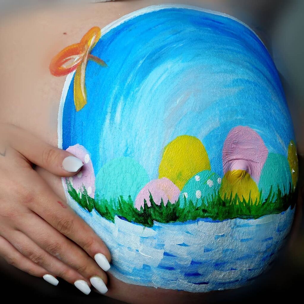 Βelly painting: 20 πασχαλινά σχέδια ζωγραφισμένα σε κοιλίτσες εγκύων (pics + vid)
