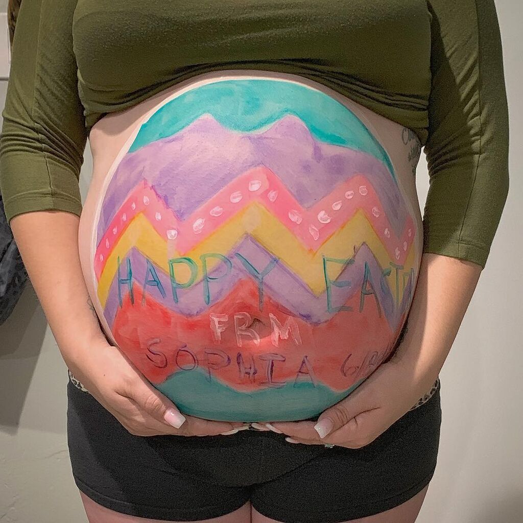 Βelly painting: 20 πασχαλινά σχέδια ζωγραφισμένα σε κοιλίτσες εγκύων (pics + vid)