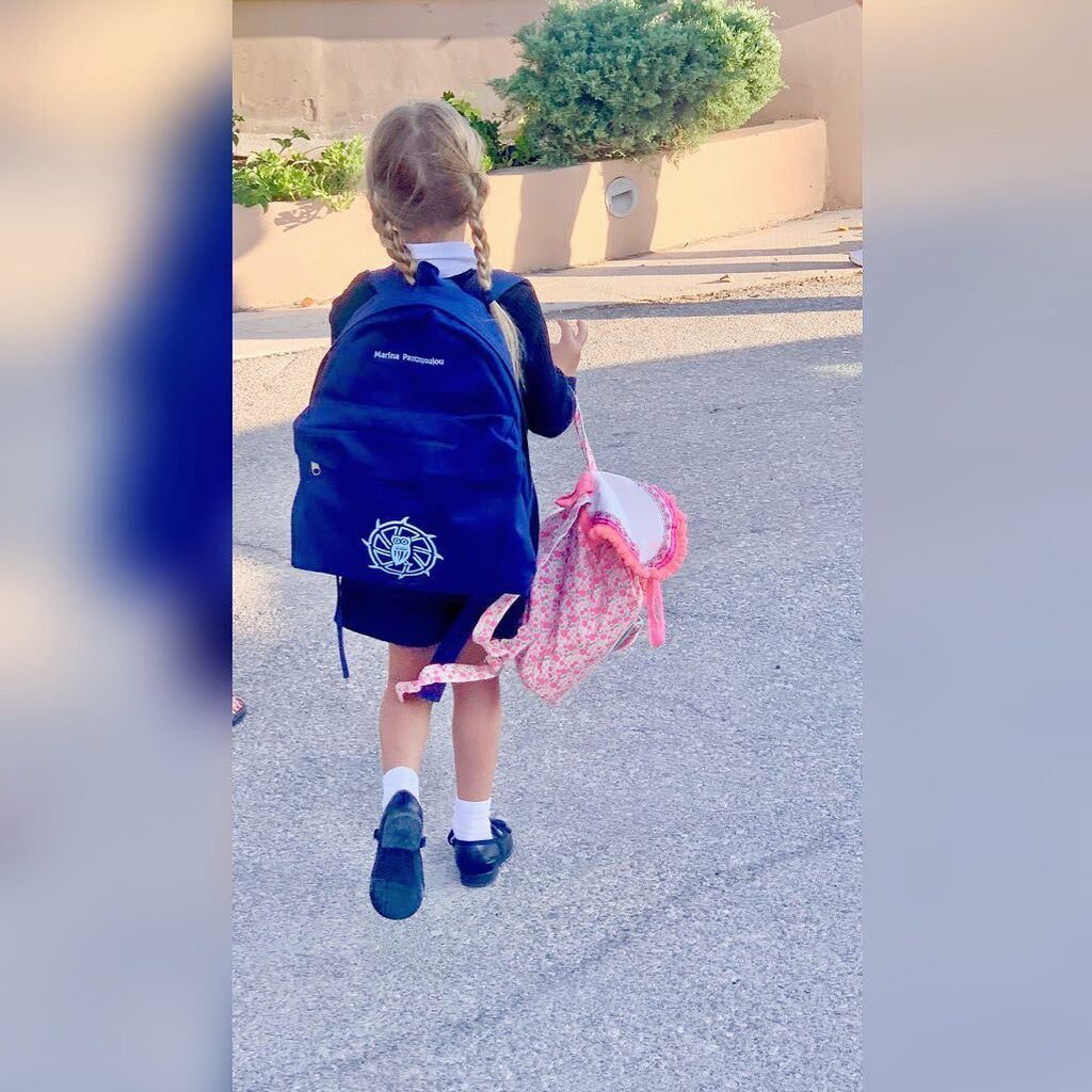 Ελένη Μενεγάκη: Πρώτη μέρα στο σχολείο για τη Μαρίνα - Δείτε τη φωτογραφία της