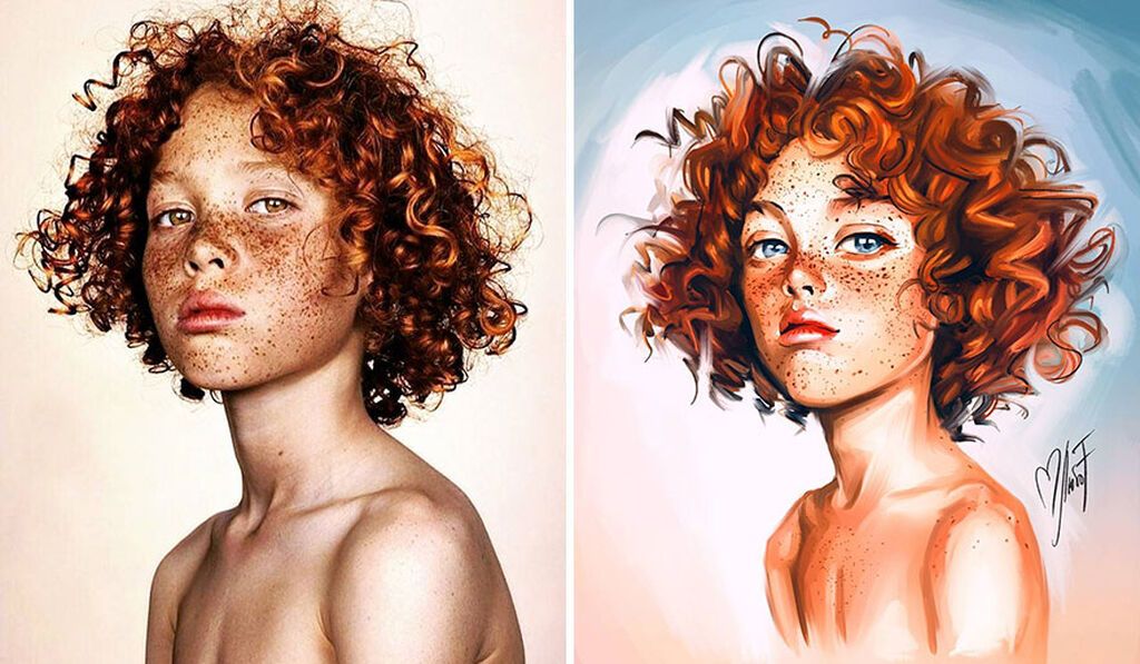 Τα εντυπωσιακά illustrations με πορτρέτα παιδιών που αξίζει να δείτε