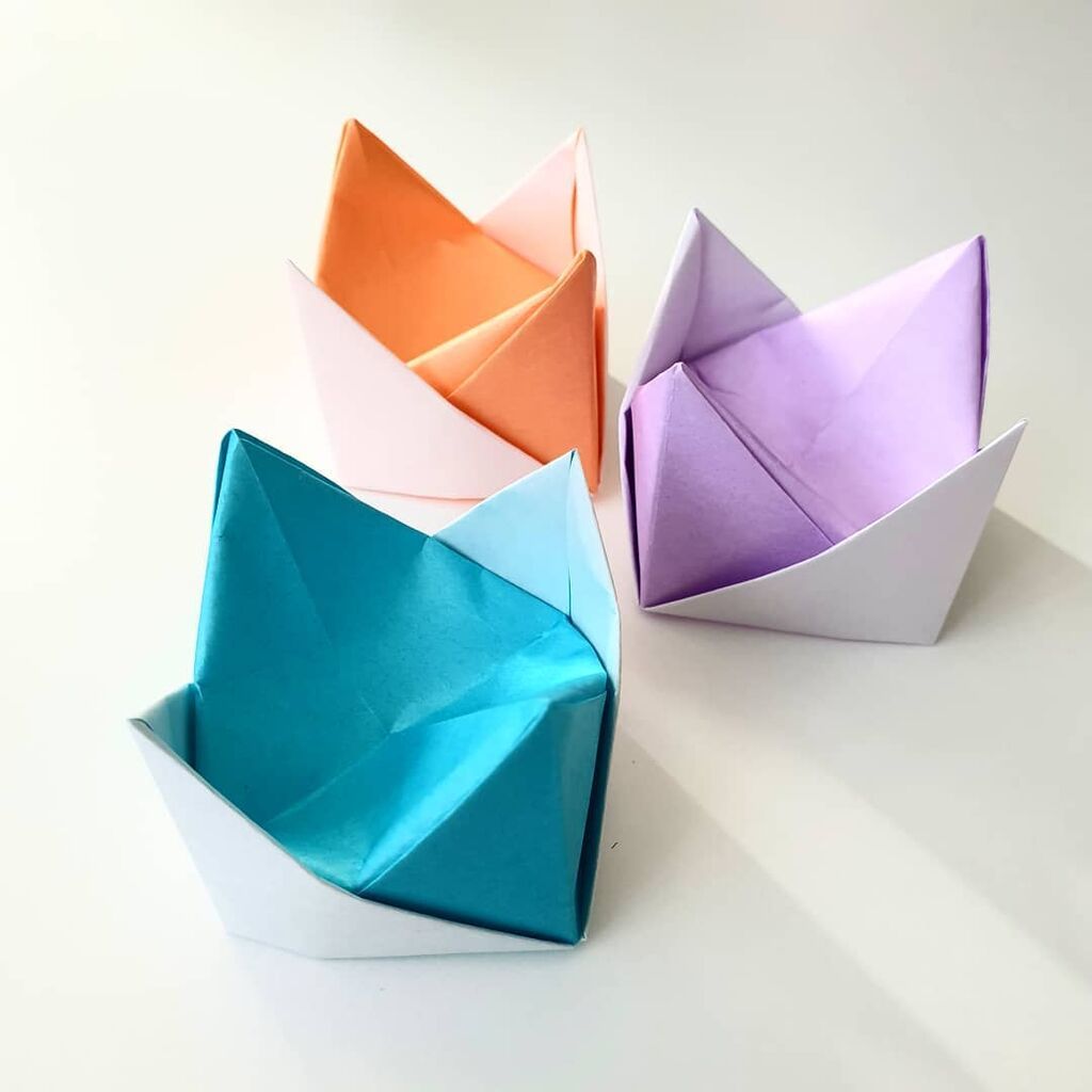 Φτιάξτε πασχαλινές origami βάσεις διακοσμητικές πηγή: instagram @_javade