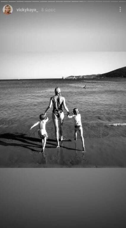 Βίκυ Καγιά: Υπέροχες φωτογραφίες των παιδιών της από τις διακοπές