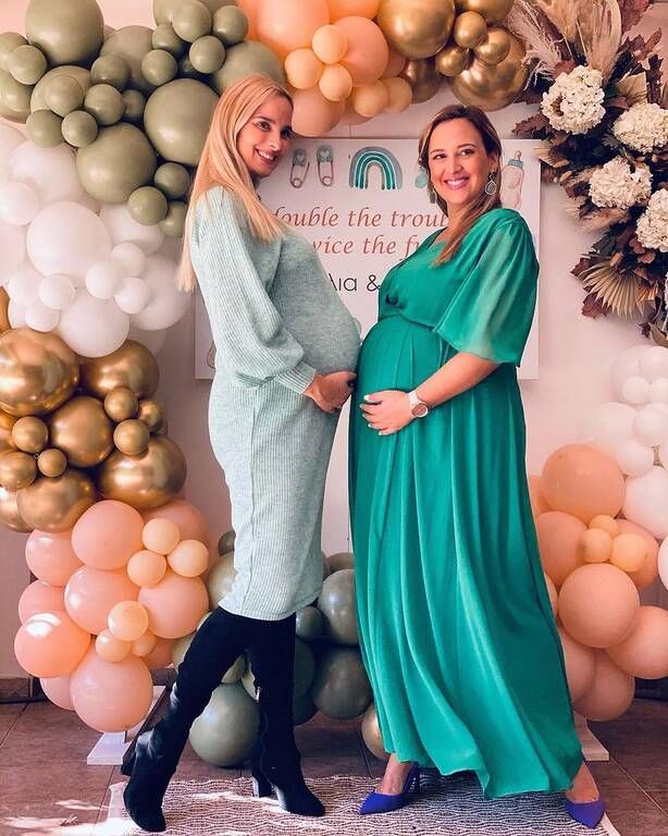 Κλέλια - Άννη Πανταζή: Διπλο baby shower party για τις εγκυμονούσες
