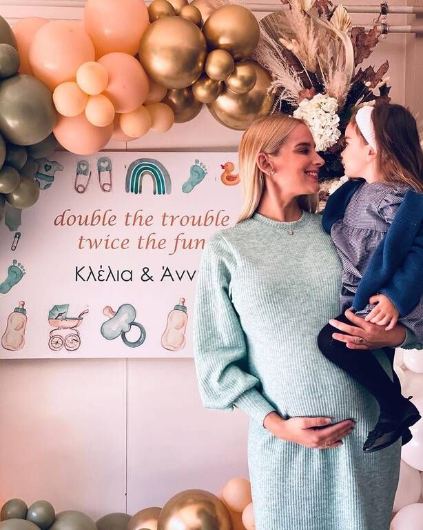 Κλέλια - Άννη Πανταζή: Διπλο baby shower party για τις εγκυμονούσες