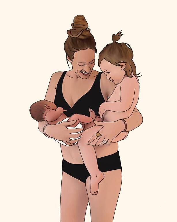 Η skin to skin επαγή μίας μαμάς με τα δύο της παιδιά / Instagram @joolsannie
