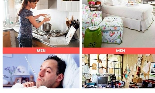 Δέκα διαφορές μεταξύ ανδρών και γυναικών που σίγουρα θα αναγνωρίσετε (φωτό)