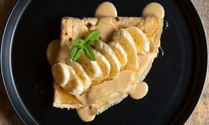 Healthy κρέπες για παιδιά με ταχίνι και βρόμη