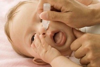 clean baby nose