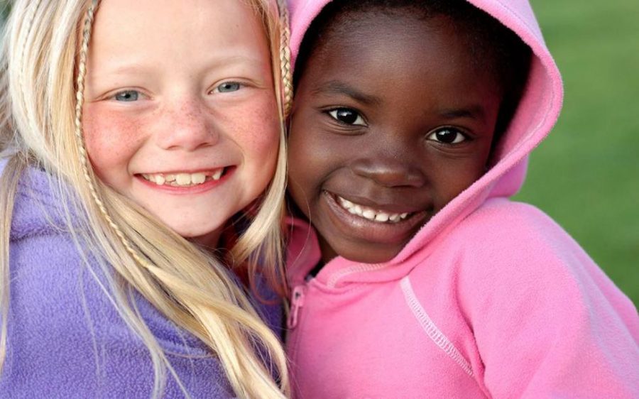 white and black girls