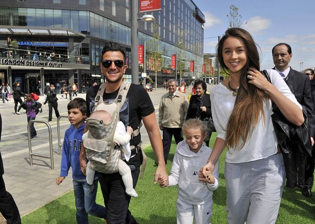 Peter Andre with girlfriend Emily MacDonagh daughters Amelia and Princess Tiaamii and son Junior