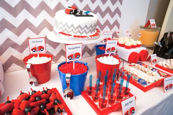 Race Car themed birthday party via Karas Party Ideas KarasPartyIdeas.com supplies beepbeep car birthday cake cupcakes 61