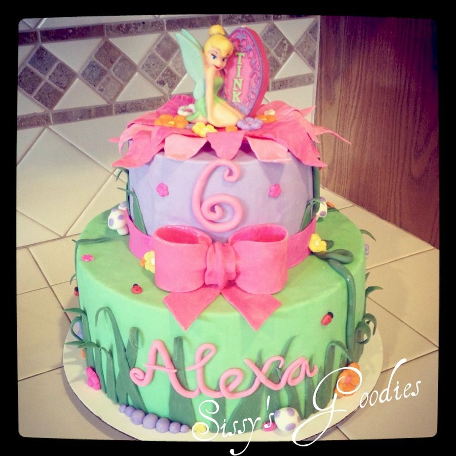 904076GOSm tinkerbell birthday cake 900