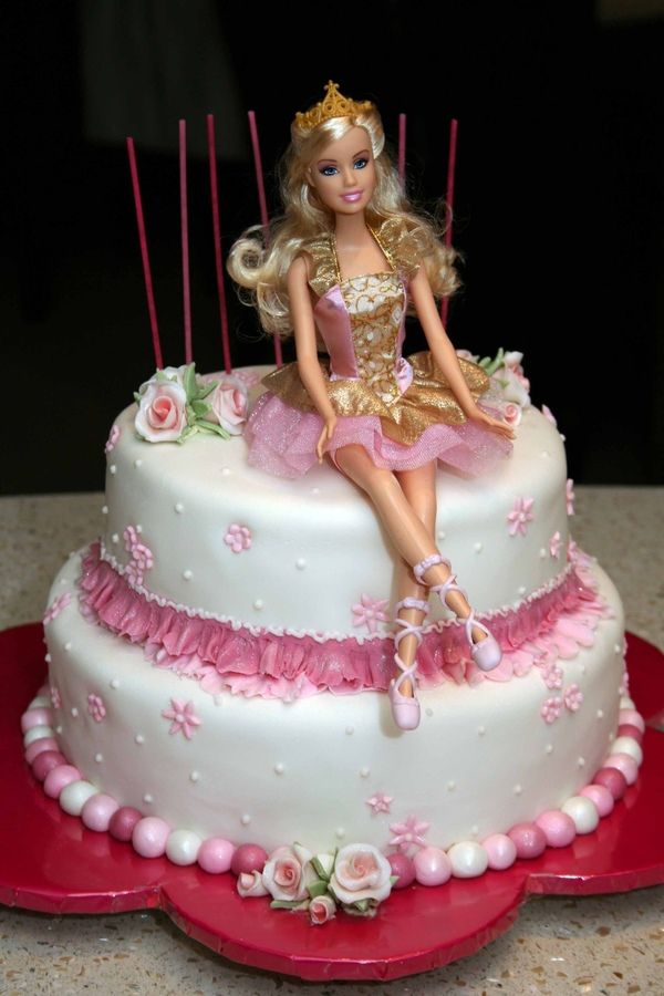 barbie buttercream birthday cake