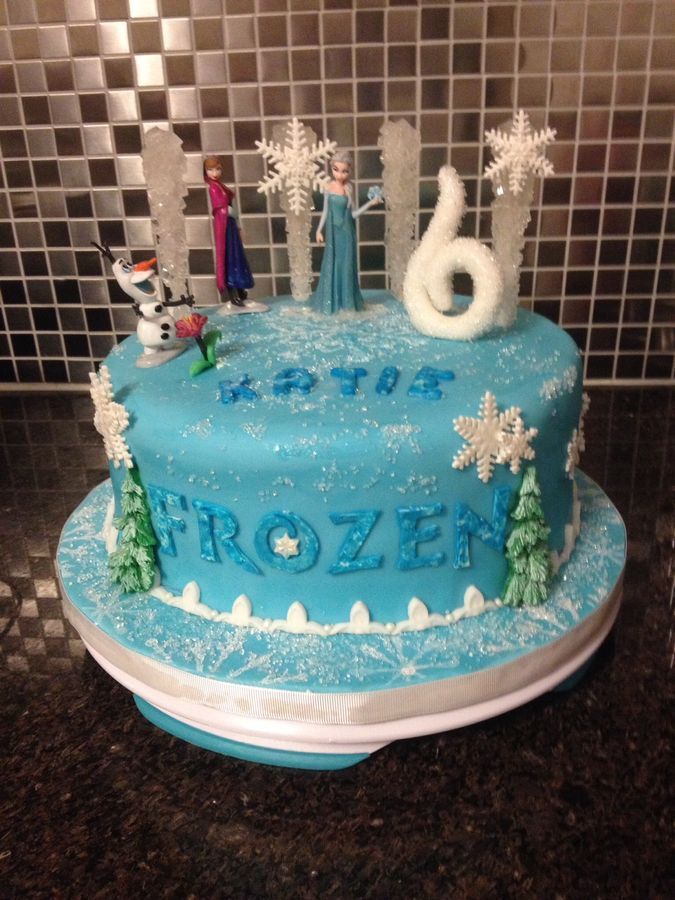 disney frozen birthday cake theme