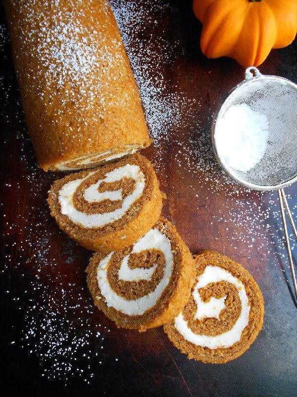 pumpkin roll with maple cream cheese 2