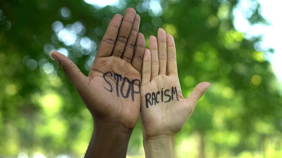 bigstock Interracial People Hands With 349927225