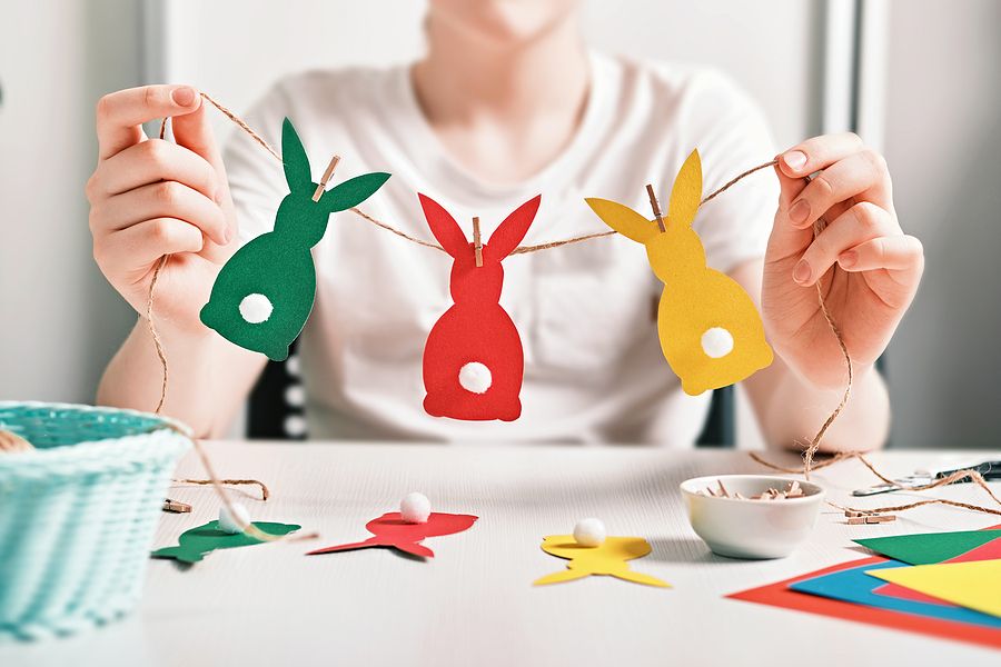 bigstock Diy Easter Home Decor Happy B 410218267