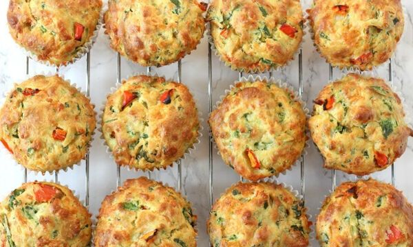 muffins spanaki