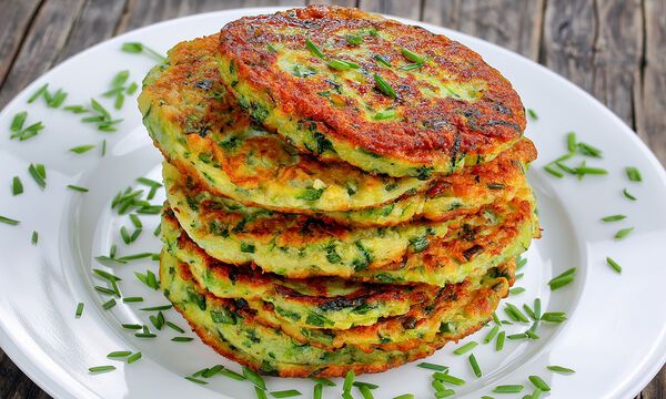 pancakes me kolokithakia