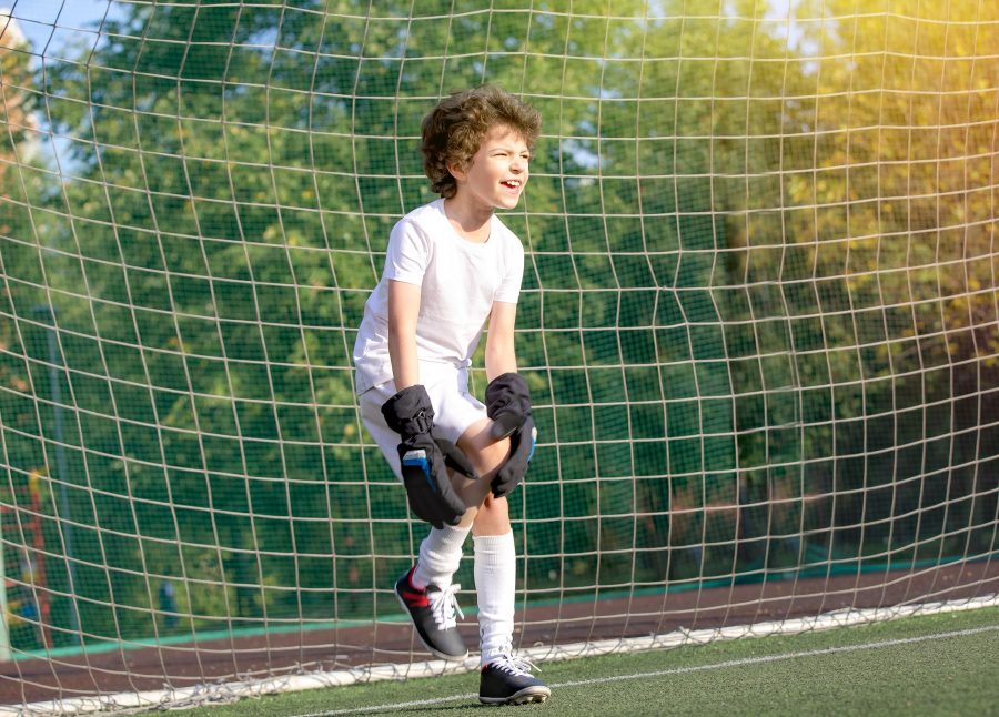 Injury At The Kid Soccer Match Outdoor. Summer Soccer Tournament For Young Kids. Football Club. Emot