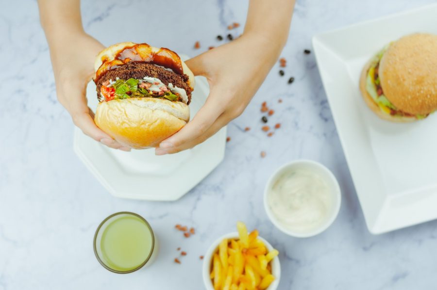 Tasty And Delicious Hamburger Fresh And Unhealthy Zinger Burger Chicken Burger Fast Food Meal Lunch